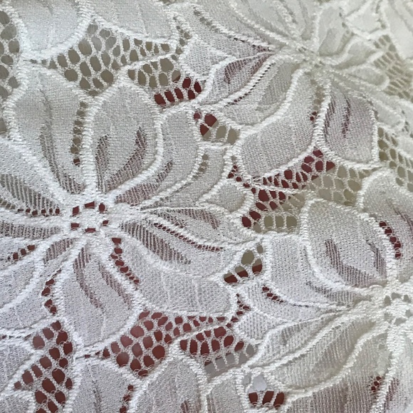 CITY STUDIO Lace Fit & Flare Dress Sleeveless White Women’s Plus Size 22W 1X - Picture 7 of 16